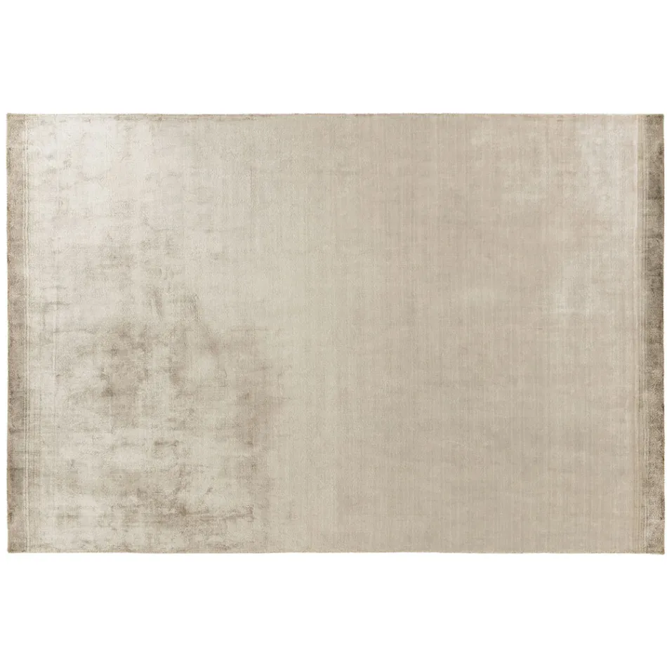 Handgefertigter Wohnzimmerteppich aus hochwertiger Viskose, gewebt in Indien – Bonnet Viadurini