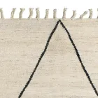 Wohnzimmerteppich aus Wolle und Baumwolle mit modernem geometrischem Design – Metria Viadurini