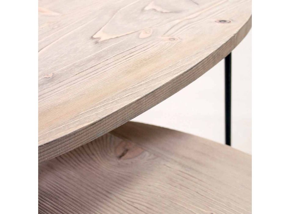 Moderne Tische aus massiver Tanne und Metall - Luciana Viadurini