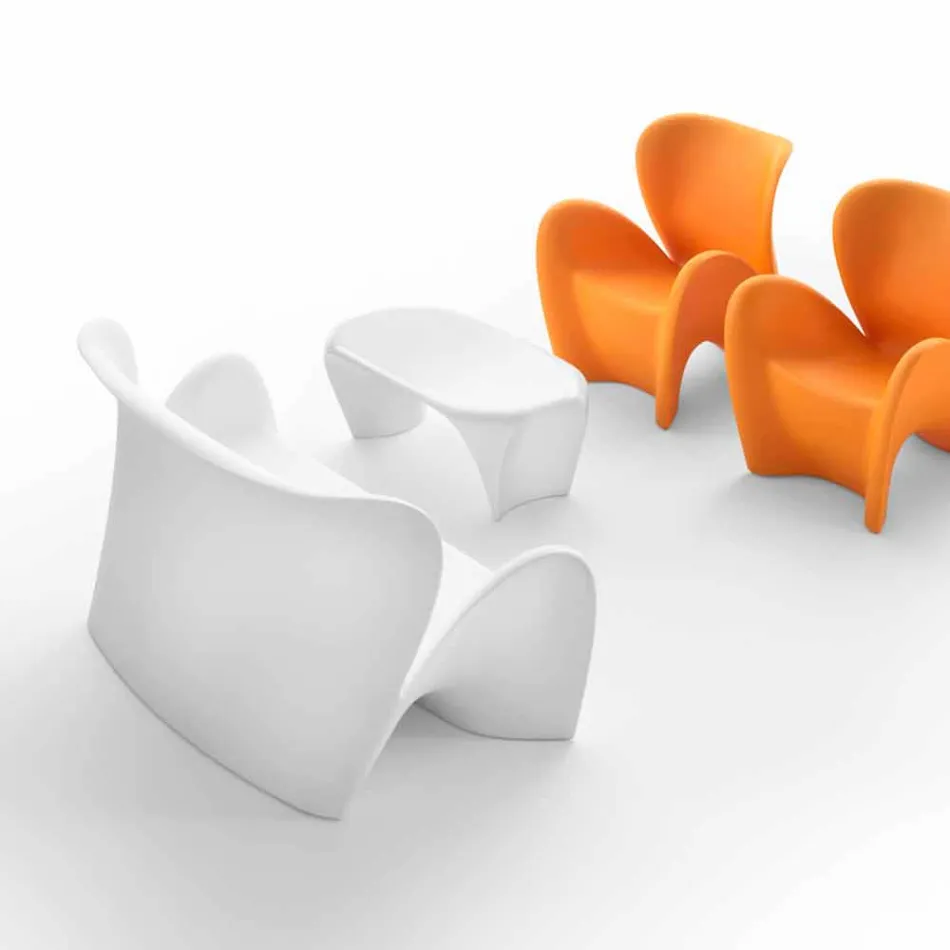 Moderne Couchtische für drinnen oder draußen, 2 Stück - Lily von Myyour Viadurini