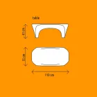 Moderne Couchtische für drinnen oder draußen, 2 Stück - Lily von Myyour Viadurini