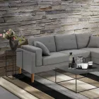 Hoher Couchtisch aus Stahl - Osmio Viadurini