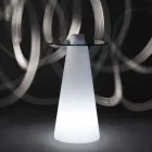 Slide Peak Hochtisch (H120) aus Polyethylen und Glas in Italien hergestellt Viadurini