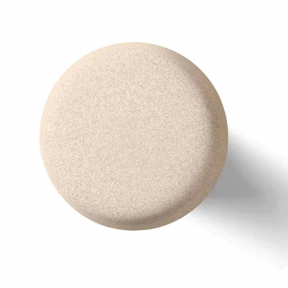 Hoher runder Couchtisch im Freien aus Polyethylen und HPL Made in Italy - Desmond Viadurini