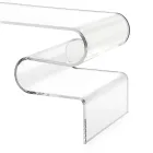 Dennis Couchtisch aus transparentem Plexiglas, hergestellt in Italien Viadurini