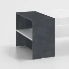 Niedriger Couchtisch für das Wohnzimmer aus weißem Holz 3 Ausführungen - Rames Viadurini