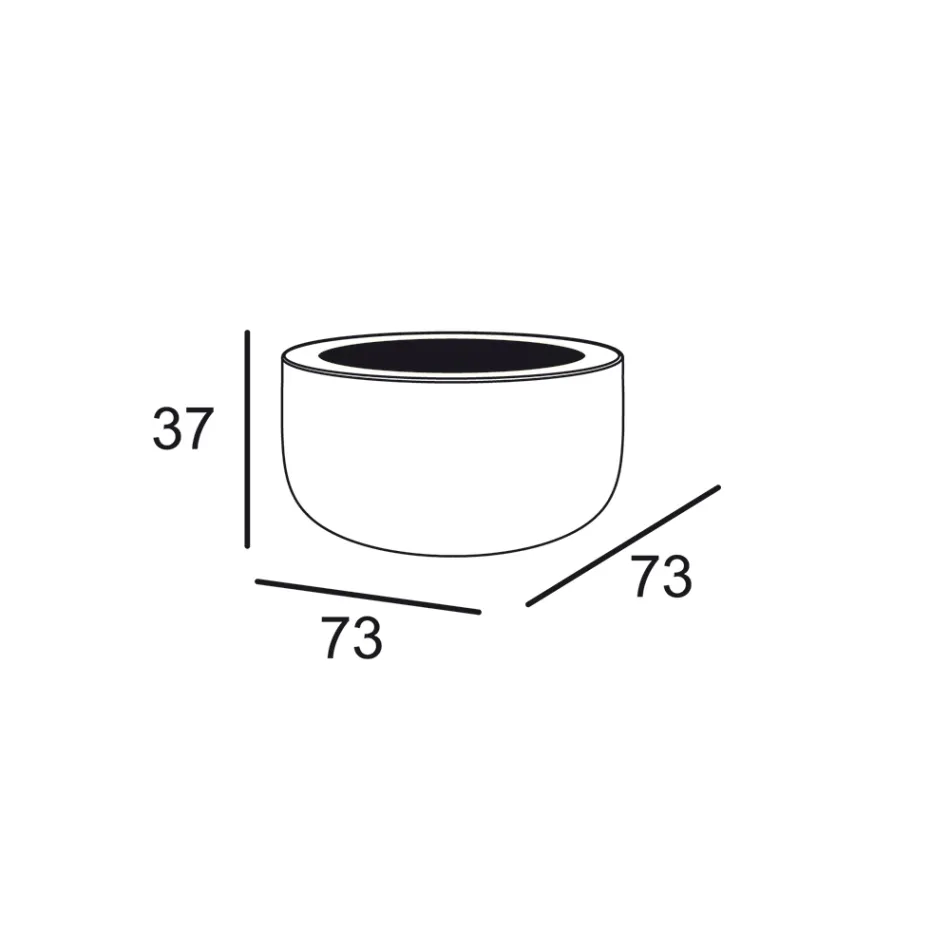 Design-Couchtisch für den Außenbereich aus HPL und Polyethylen, hergestellt in Italien – Belida Viadurini