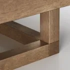 Niedriger Garten-Couchtisch mit Plattenplatte aus Steinzeug Made in Italy - Bresson Viadurini