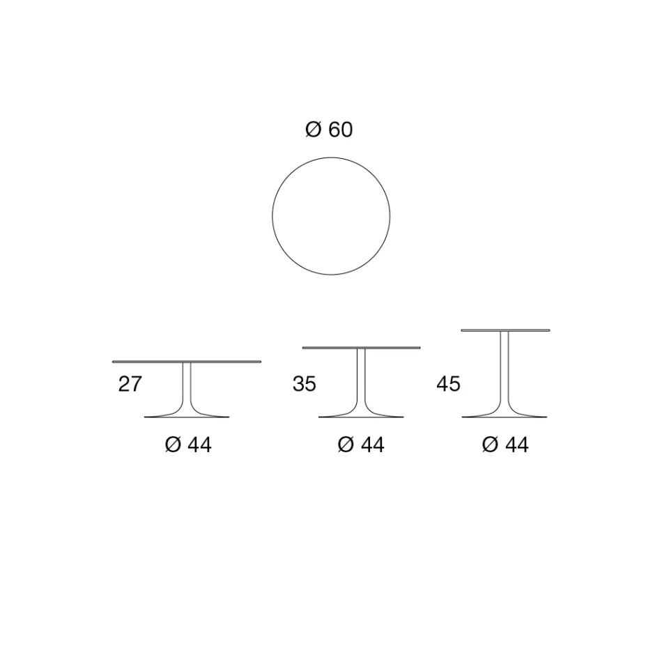 Niedriger Couchtisch aus Metall und Keramik in verschiedenen Größen - Amereo Viadurini