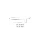 Laris Couchtisch aus Bronzeglas mit raffiniertem Design, hergestellt in Italien Viadurini