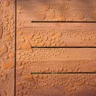 Niedriger quadratischer Couchtisch für Wohnzimmer im Freien in natürlichem oder schwarzem Holz - Suzana Viadurini