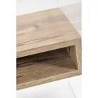 Recycelbarer Nachttisch aus transparentem Plexiglas und Holz - Pascoli Viadurini