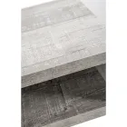 Recycelbarer Nachttisch aus transparentem Plexiglas und Holz - Pascoli Viadurini