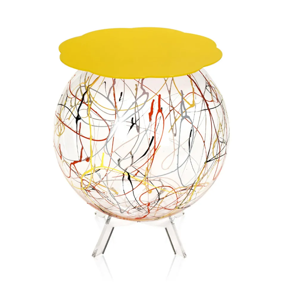 Vielseitiger Nachttisch aus recycelbarem farbigem Plexiglas - Paolone Viadurini