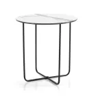 Couchtisch mit Spiegel und Keramikplatte in Marmoroptik, hergestellt in Italien - Giusta Viadurini