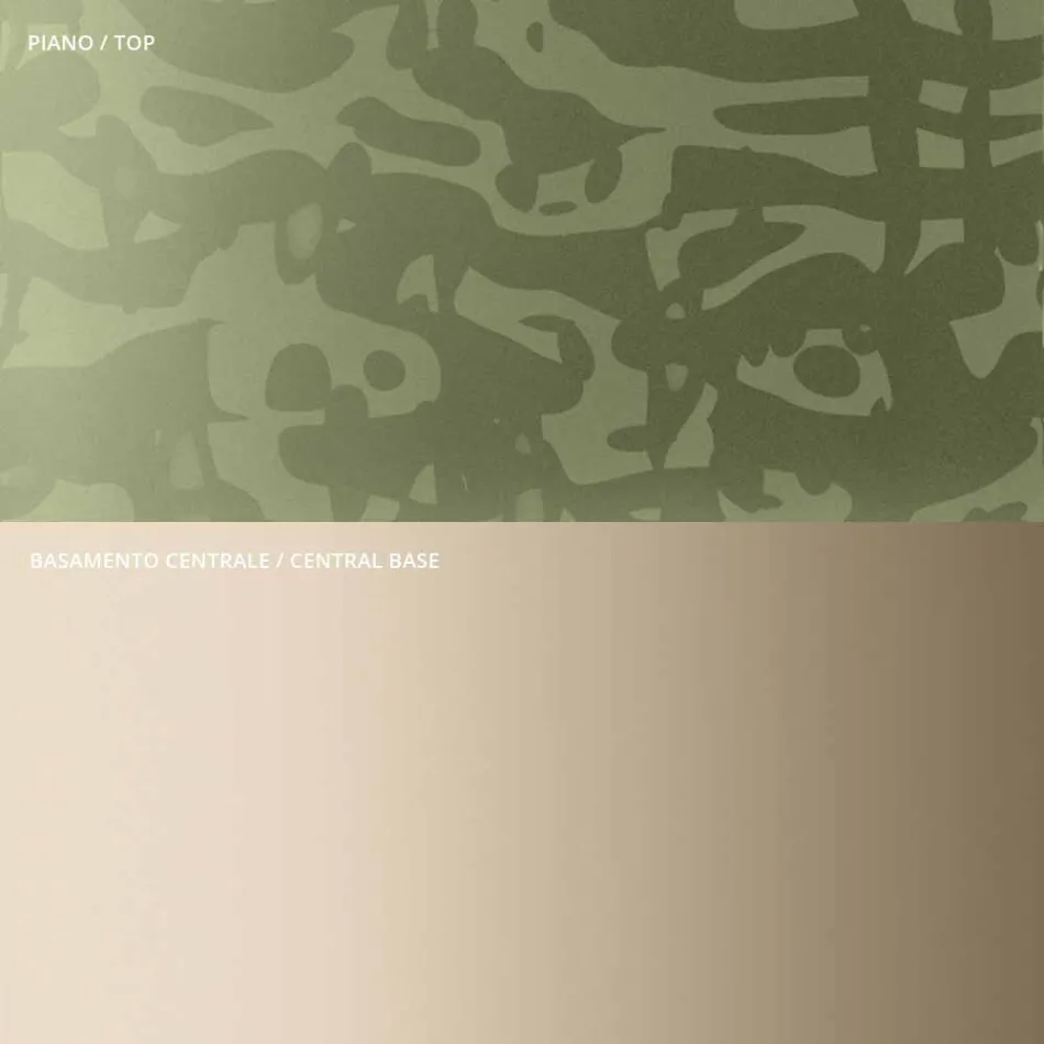 Couchtisch mit runder Glas- oder Metallplatte, hergestellt in Italien – Anakin Viadurini