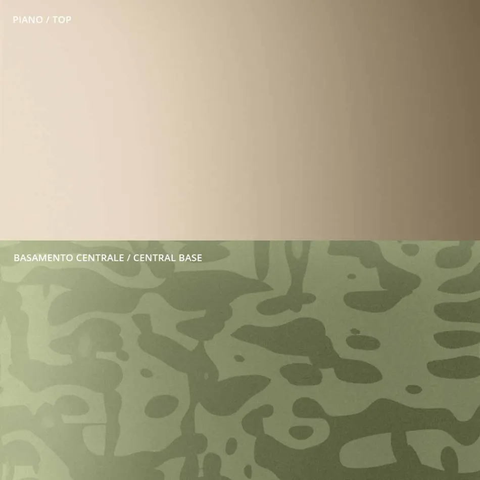 Couchtisch mit runder Glas- oder Metallplatte, hergestellt in Italien – Anakin Viadurini