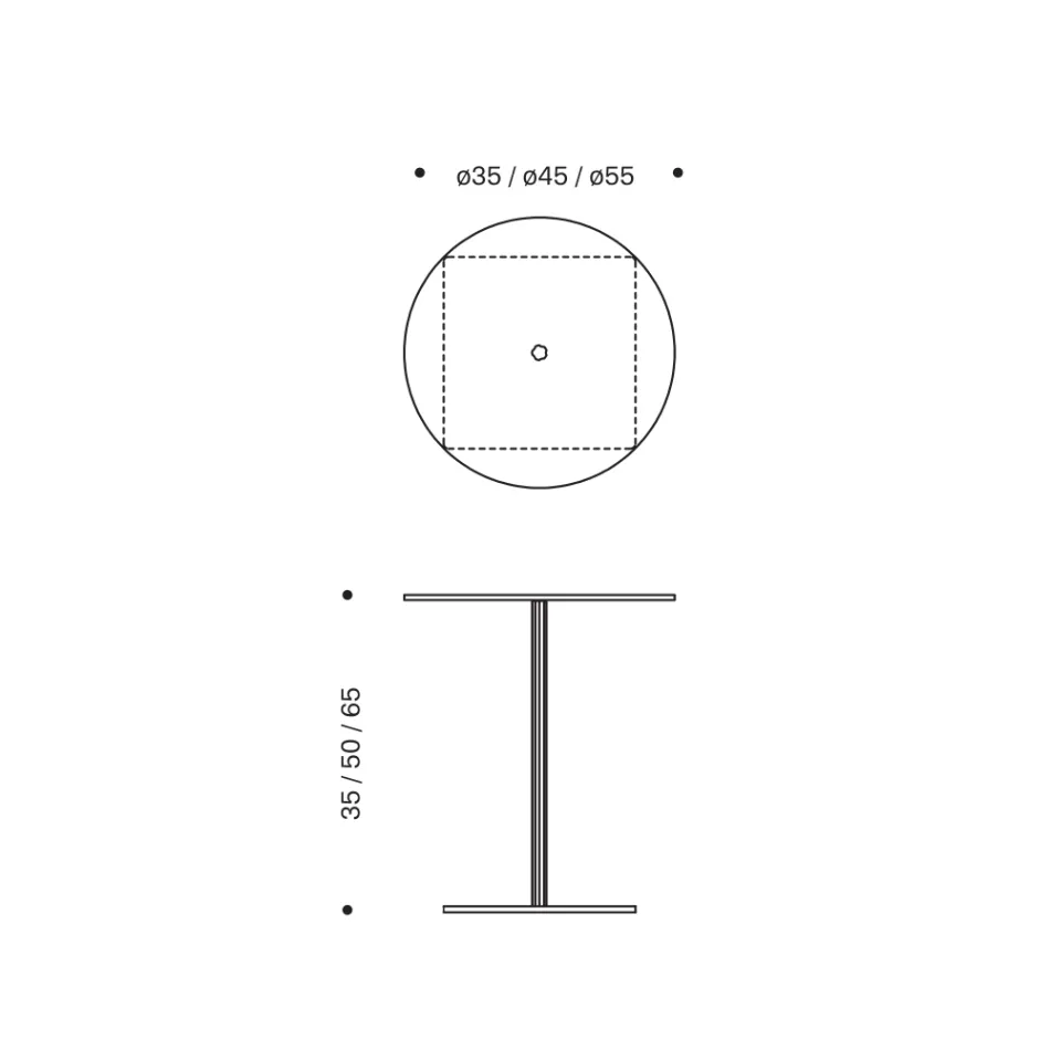 Couchtisch mit runder Glas- oder Metallplatte, hergestellt in Italien – Anakin Viadurini