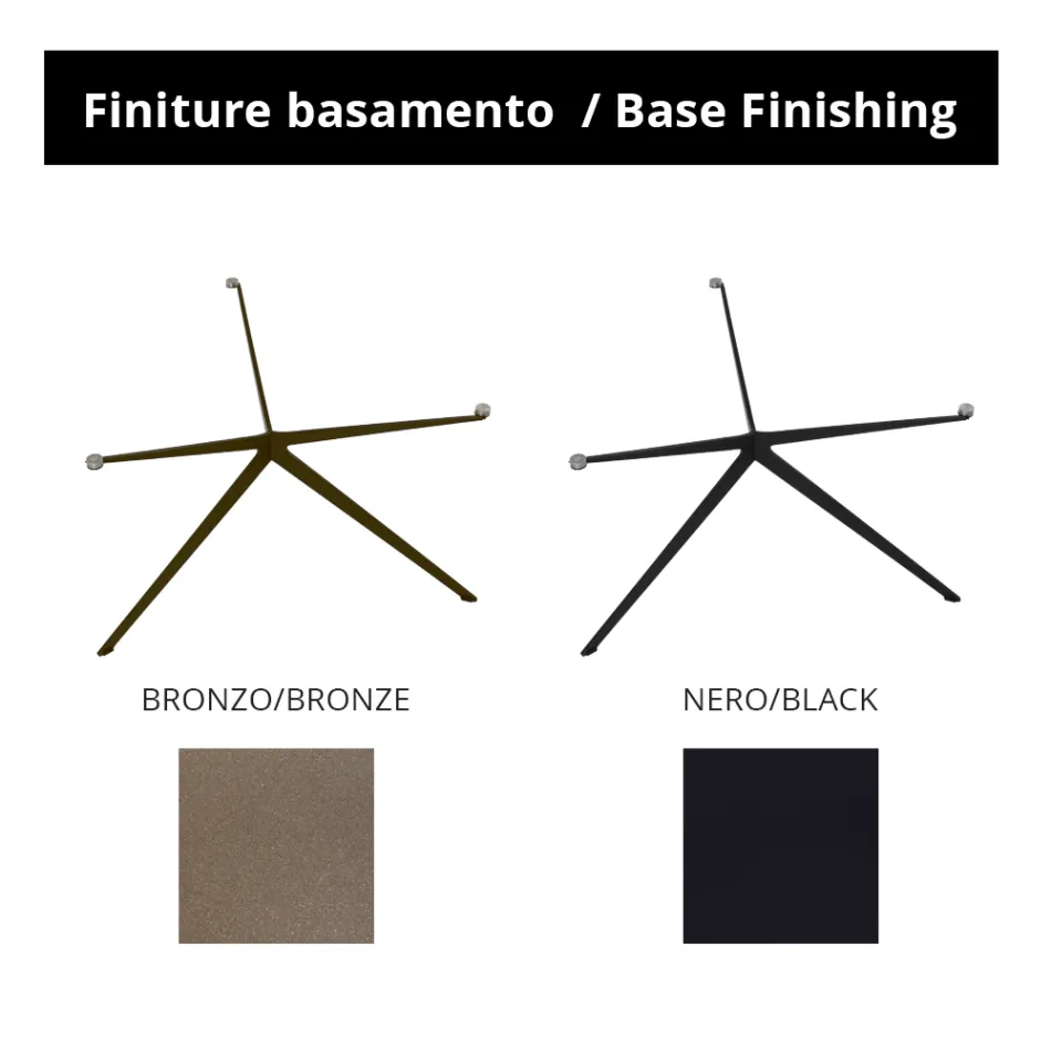 Couchtisch mit runder Platte aus Steinzeug, hergestellt in Italien – Siste Viadurini