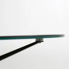 Couchtisch mit runder Platte aus Steinzeug, hergestellt in Italien – Siste Viadurini