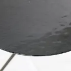 Couchtisch mit runder Platte aus Glas, hergestellt in Italien – Siste Viadurini