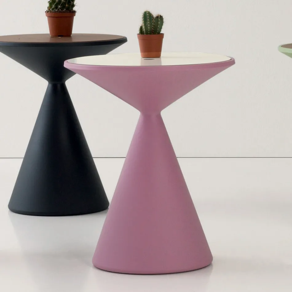 Couchtisch Container für Wohnzimmer aus Polyethylen Made in Italy - Acuto Viadurini