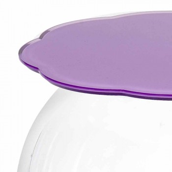 Biffy runder Tisch / Behälter in Lavendelfarbe, modernes Design