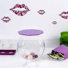 Biffy runder Tisch / Behälter in Lavendelfarbe, modernes Design Viadurini