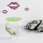 Couchtisch / runder grüner Biffy Container, modernes Design made in Italy Viadurini