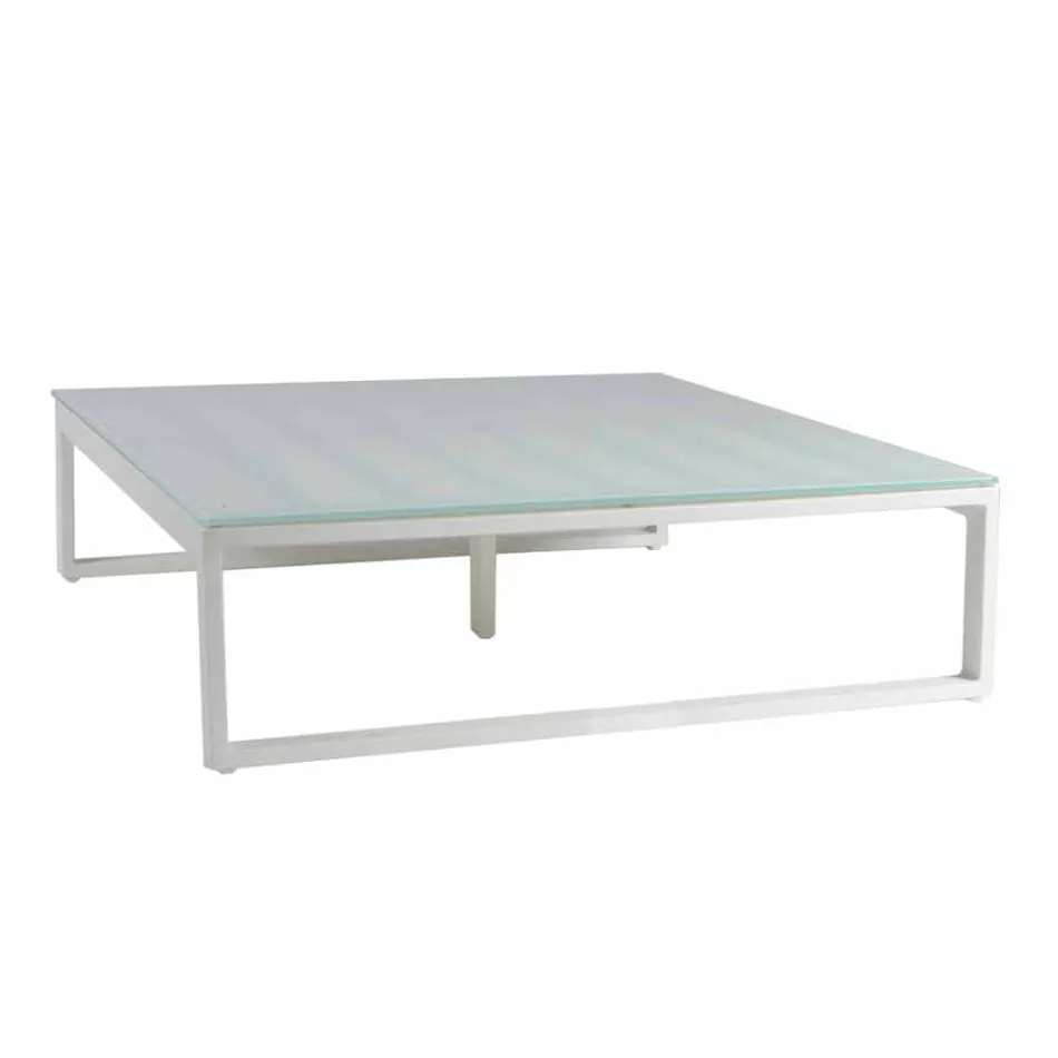 Square Design Outdoor Beistelltisch 2 Abmessungen 3 Oberflächen - Julie Viadurini