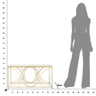 Couchtisch mit Spiegelplatte und Eisenstruktur - Emilia Viadurini
