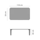 Garten-Couchtisch aus Aluminium und Steingut in Top-7-Ausführungen – Filomena Viadurini