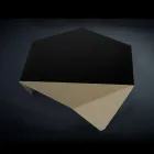 Couchtisch in zweifarbigen Metalldesign Kaffee Laser geschnitten Ruche Viadurini