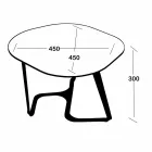 Handgefertigter Couchtisch aus Glas und Stahl Made in Italy - Marbello Viadurini