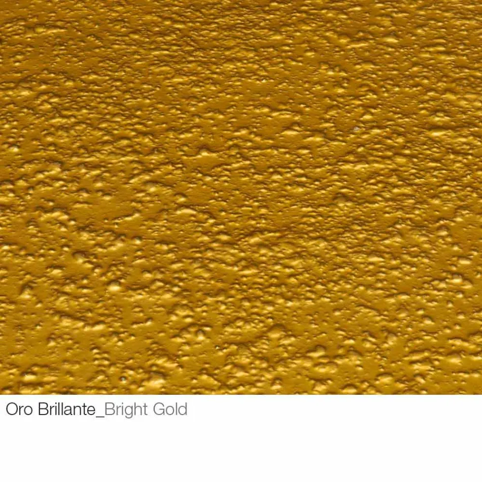 Couchtisch aus geschmiedetem Kristall und Metall Made in Italy - Montebianco Viadurini