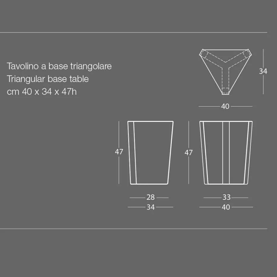 Couchtisch aus farbigem Metall im modernen italienischen Design - Yasmine Viadurini