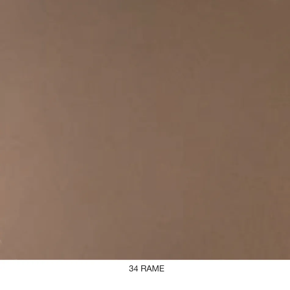 Runder Couchtisch aus Metall, Design in verschiedenen Farben und 2 Größen - Olesya Viadurini