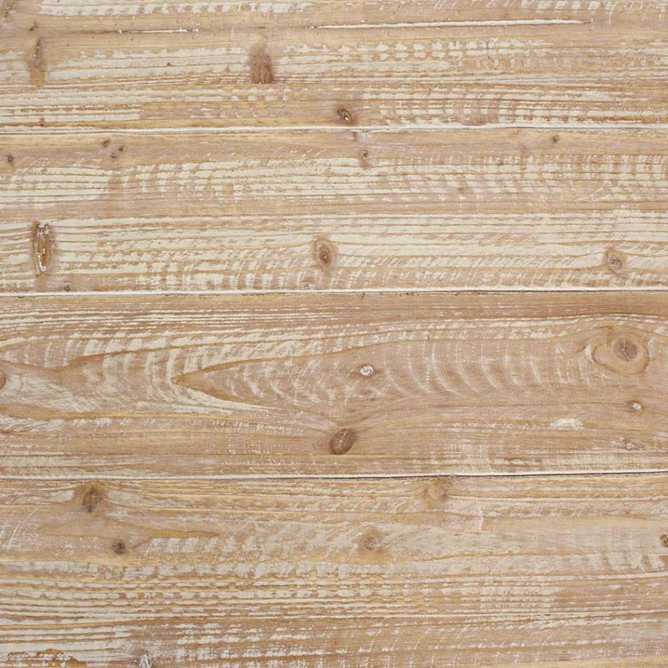 Couchtisch für das Wohnzimmer aus Tannenholz und Stahl - Ilenia Viadurini