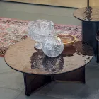 Runder Couchtisch aus Glas für Wohnzimmerdesign 3 Größen - Imolao Viadurini