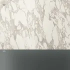 Runder Couchtisch mit Keramikplatte und Rauchglasbeinen - Random Viadurini