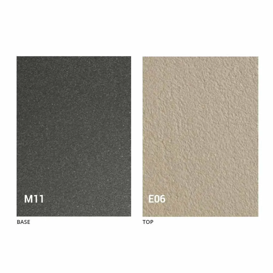 Transformierbarer Couchtisch mit Mörtel-Effekt-Platte Made in Italy - Romantisch Viadurini