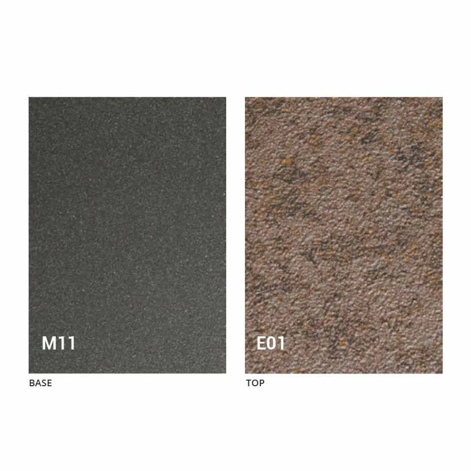 Transformierbarer Couchtisch mit Mörtel-Effekt-Platte Made in Italy - Romantisch Viadurini