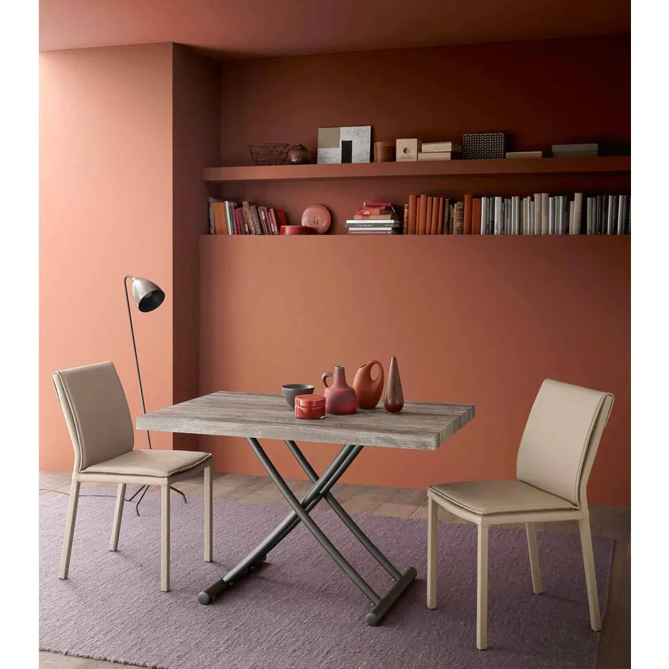 Couchtisch Cabrio in einen Made in Italy Design Küchentisch - Genio Viadurini