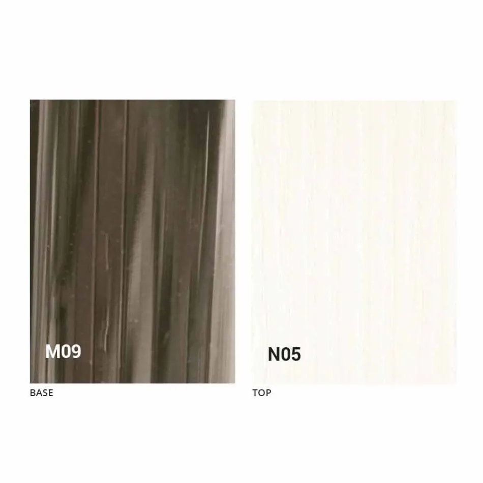 Moderner umwandelbarer Couchtisch aus Holz und Metall Made in Italy - Gabri Viadurini