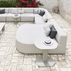Outdoor-Couchtisch aus Aluminium und Stahl Made in Italy - Plinto von Varaschin Viadurini