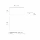 Couchtisch im Freien aus Aluminium und quadratischem schwarzem Laminat - Suave von Vondom Viadurini