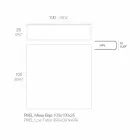 Couchtisch im Freien aus Aluminium und quadratischem schwarzem Laminat - Suave von Vondom Viadurini