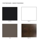 Outdoor-Couchtisch aus farbigem Polyethylen 96 cm Made in Italy - Uliveto Viadurini