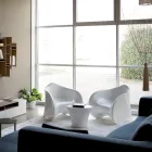 Couchtisch für den Außenbereich aus farbigem Polyethylen Made in Italy - Igorina Viadurini