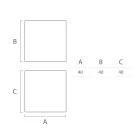 Heller Outdoor-Couchtisch aus weißem Polyethylen Made in Italy - Derti Viadurini